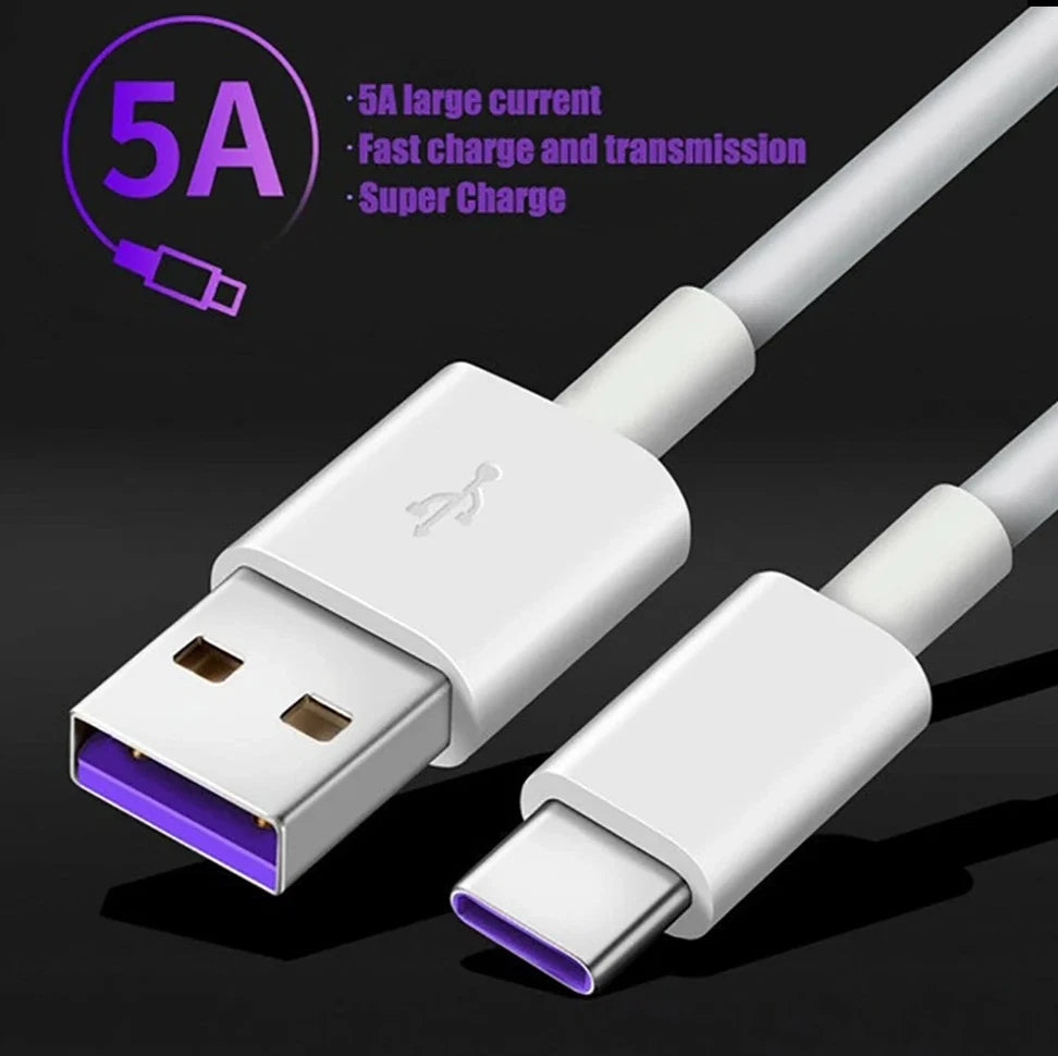 5A Super Fast Charging USB to USB-C Cable